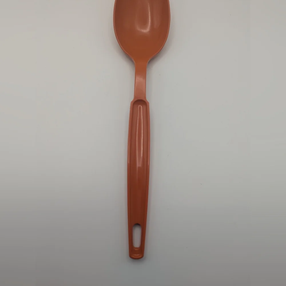 Vintage Ekco Orange Solid Serving‎ Spoon Made In USA Dishwasher Safe